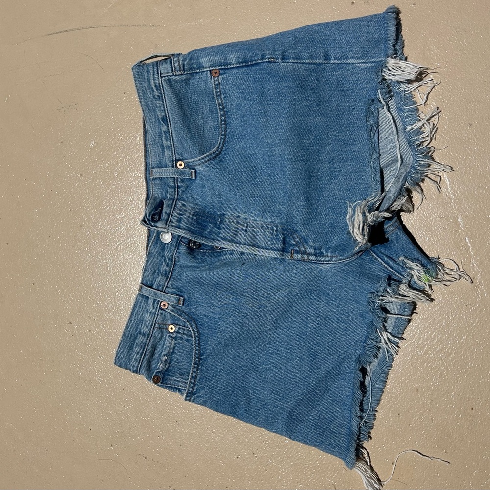 Levi’s Premium Blue Denim Cutoff Shorts